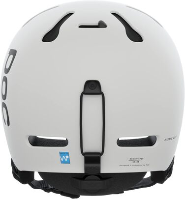 Сноубордичний та лижний шолом POC Auric Cut Matt White XL-XXL (59-62 см), добре вентильований, регульований, універсальний захист для катання на трасі та поза нею