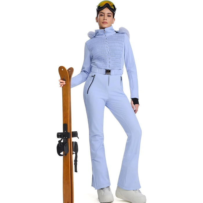 Комплект для сноубордингу та катання на лижах HOTIAN Daen: водонепроникний, вітронепроникний костюм (L, блакитний)