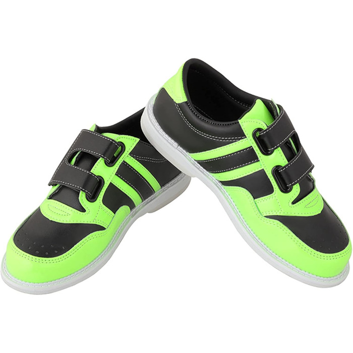 Легкі та дихаючі боулінг-башмаки для чоловіків та жінок з кріпленням Magic Sticker, зносостійка амортизація, колір зелений (42 EU, A)