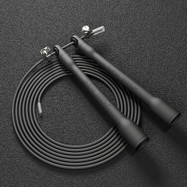 Стрибкове канат Ultra-Light Springseil Boxen, 2.8м, PVC, 110г, чорний, регульований