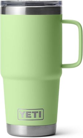 Термочашка YETI Rambler з вакуумною ізоляцією, нержавіюча сталь, 591 мл, лимонно-зелена, з герметичною кришкою