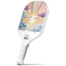 Пікбол ракетка LUZZ T700 з карбону, з шароподібною поверхнею та сотовим ядром - для початківців, з підвищеною обертальною силою та контролем