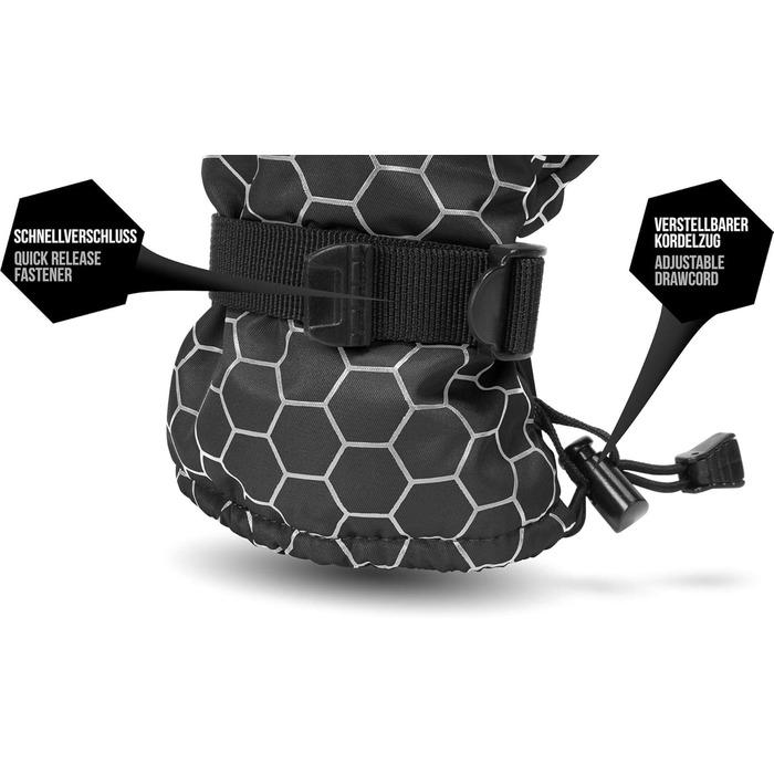 Зимові рукавички normani Apex з утеплювачем ComforMax Classic до -35°C, краги, чорні/сірі, XXL