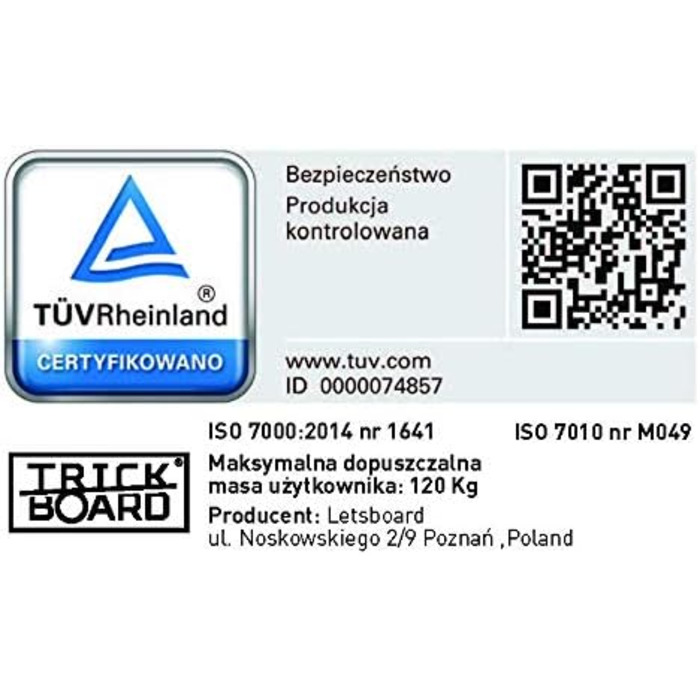 Балансборд Trickboard Classic 'Follow Your Dreams' – тренажер для рівноваги, дерев'яний