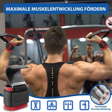 Допоміжні петлі для тяги, петлі для важкої атлетики, петлі для пауерліфтингу, для чоловіків та жінок, фітнес-аксесуар для силових тренувань, тяга, пауерліфтинг, кросфіт, червоний