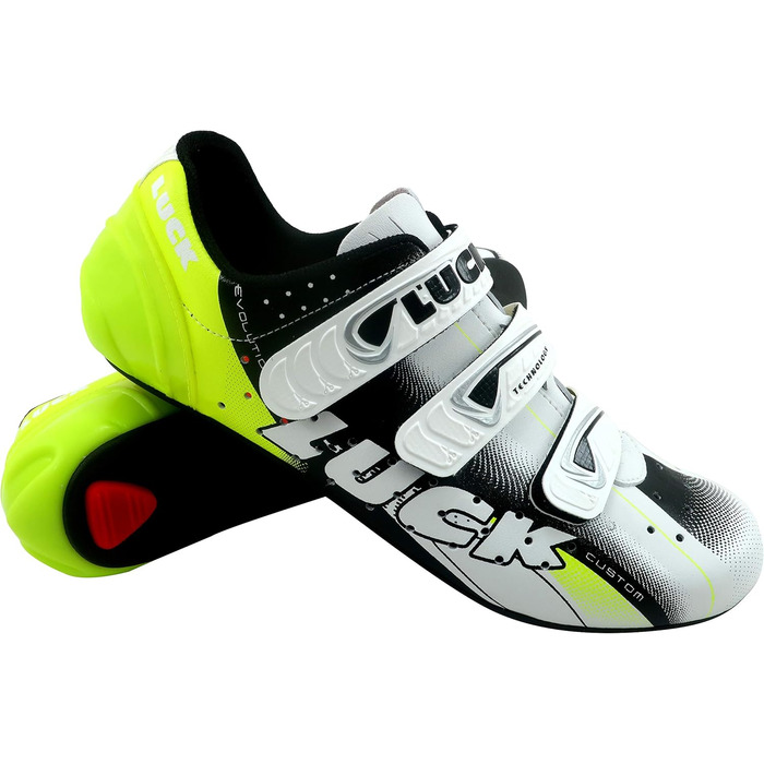 Велотуфлі Luck EVO Unisex з карбоновою підошвою, жовті, 37 EU