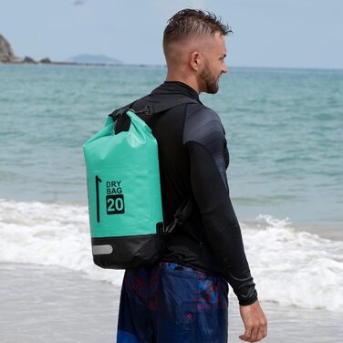 Водонепроникний мішок Blackace Arteesol Dry Bag 5L/10L/30L - міцний Packsack з регульованим ремінцем для водних видів спорту (Мінт, 20L)
