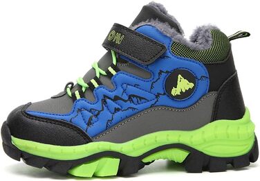 Зимові дитячі черевики для хлопчика: трекінгові, туристичні, водонепроникні, розмір 30-40 EU, зелені