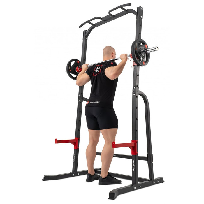 Силова станція Hop-Sport HS-1014K з тримачем для штанги та брусами