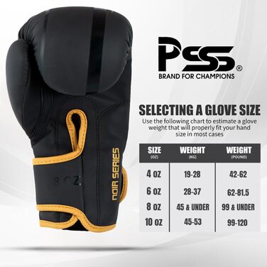 Дитячі боксерські рукавички PSS Black Series зі шкіри, 4-8oz, для хлопчиків і дівчаток 3-14 років, бокс, муай-тай, кікбоксинг, чорні, червоні, зелені, рожеві, фіолетові
