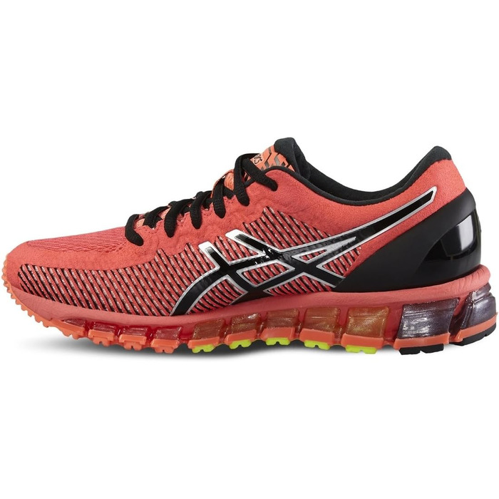 Кросівки жіночі ASICS Gel-Quantum 360 39 EU помаранчеві, чорні, срібні - для бігу