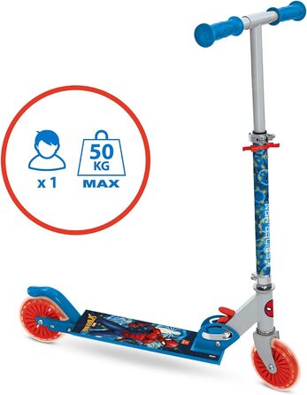 Дитячий алюмінієвий самокат Mondo Toys SPIDERMAN з регульованим кермом, 2 колеса