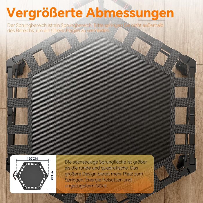 Трамплін для фітнесу в приміщенні з конструкцією 