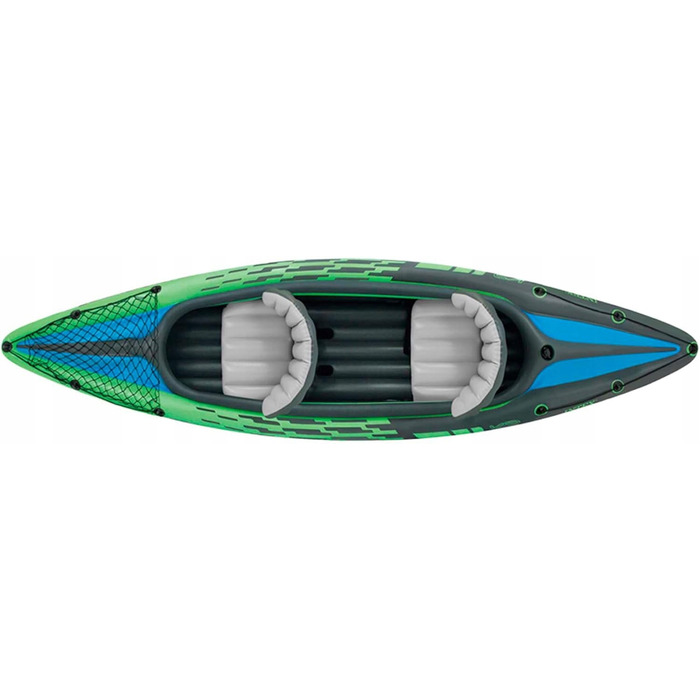 Надувний каяк Intex Challenger K2 (351 см) на 2 особи, з веслами та насосом