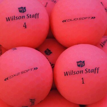 Гольф-м'ячі Wilson Staff Dx2 Duo Soft Optix рожеві матові, преміум, б/в, у сітці