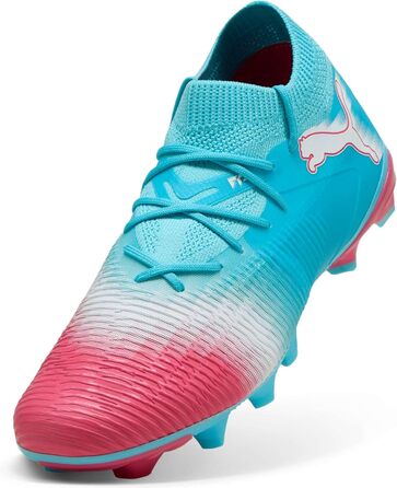 Футбольні бутси PUMA Future 8 Match Fg/Ag для унісекс, біло-чорно-червоні, розмір 40.5 EU