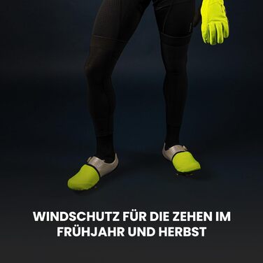 ГріпГраб Вітрозахисні Легкі Нагрівальники Пальців для Шосейного Велосипеда, Покриття Пальців, Жовті (XXL/XXXL (46-49))