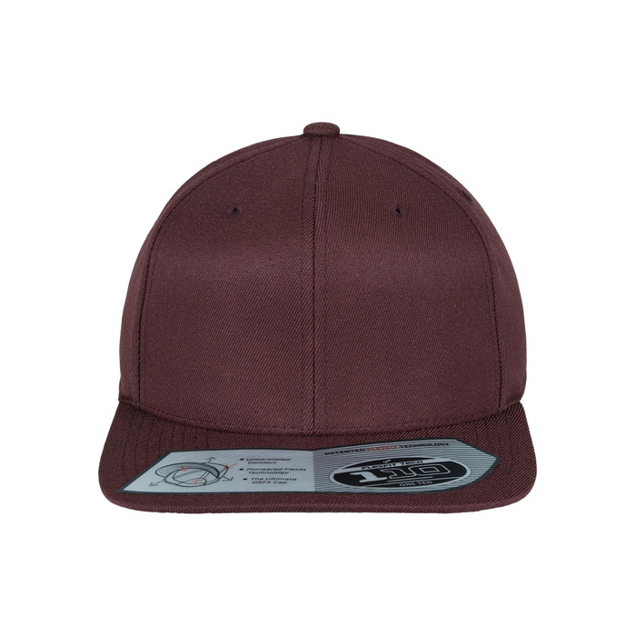 Кепка-снэпбек Flexfit для дорослих, регульована модель Fitted Snapback, бордова (універсальний розмір)