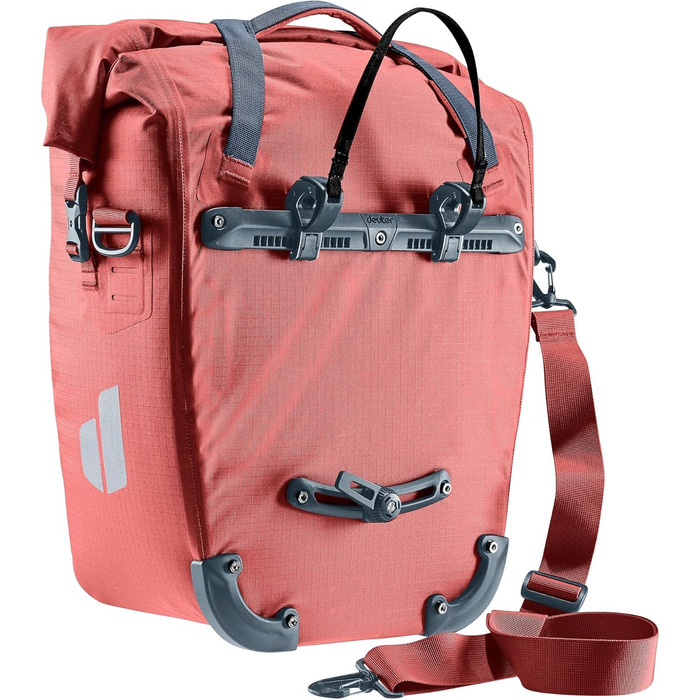 Велосипедна сумка Deuter Weybridge 25+5 л, водонепроникна, на задній багажник, колір Redwood