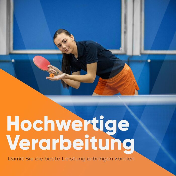 Набір тенісних м'ячів Villkin 3 зірки 40+ 24 шт. - Міцні м'ячі для настільного тенісу для відпочинку та змагань. Оранжеві м'ячі 40 мм.