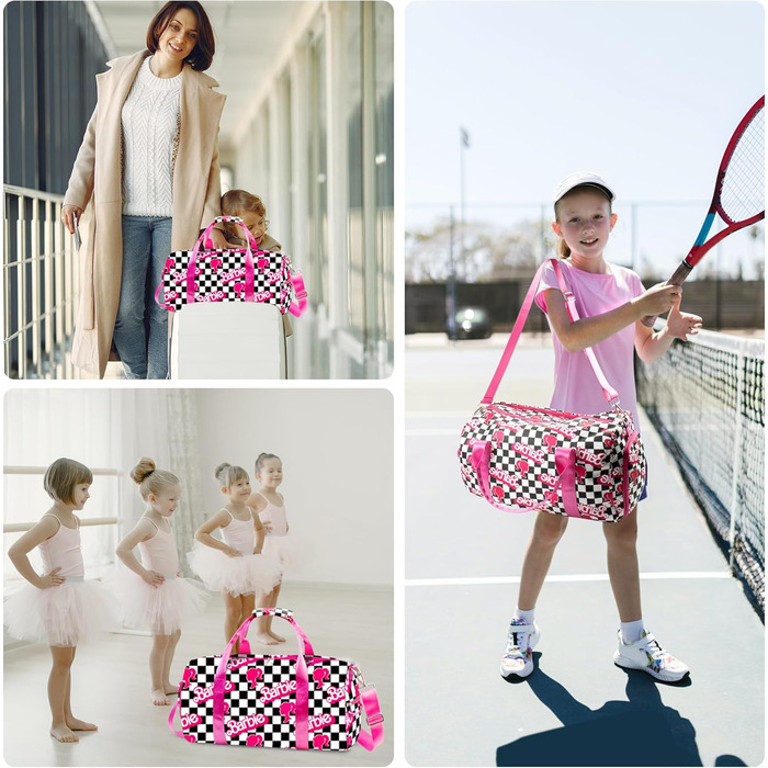 Дитяча спортивна сумка-рюкзак для плавання та гімнастики з відділенням для взуття та мокрих речей, яскрава сумка з принтом 'Райдуга' для дівчаток