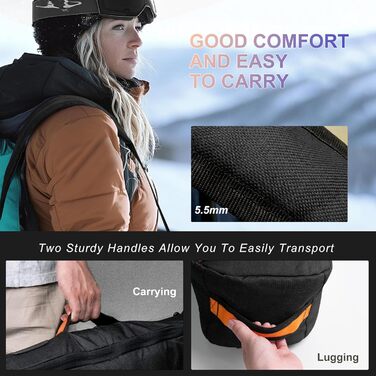 Сумка для гірськолижного спорядження Unigear Skitasche, чорна, 175 см