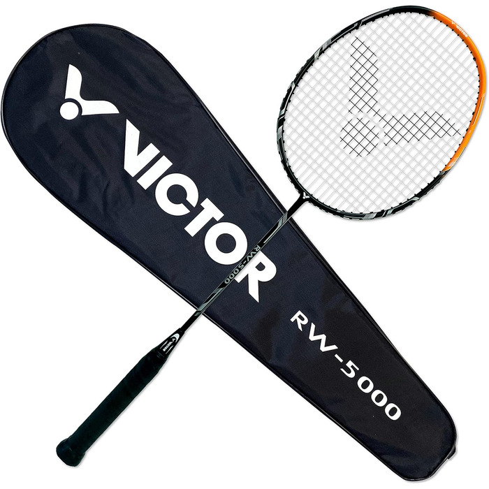 Бадмінтонна ракетка VICTOR RW-5000, синя, чорна, біла