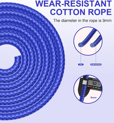 Стрибкове канат для фітнесу, з вагою, регульований, для жінок та чоловіків, зелений (червоний)