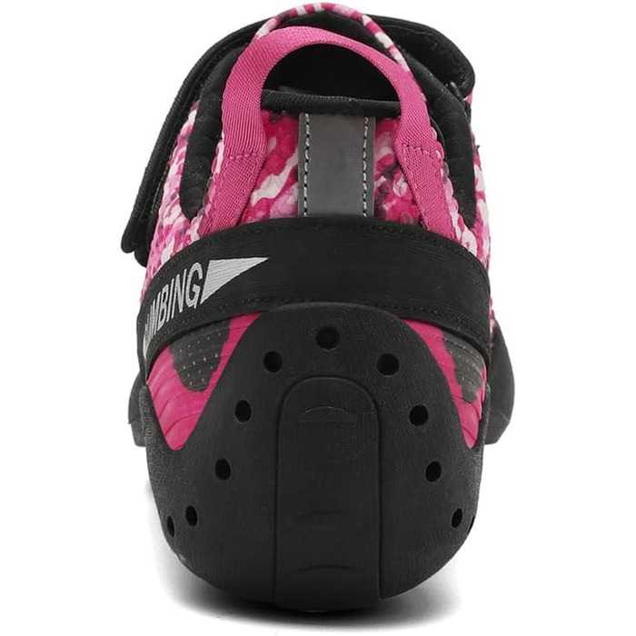 Жіночі скельні туфлі для скелелазіння, неслизькі, для залу та вулиці, з двома ремінцями, для початківців (38 EU, Рожевий)