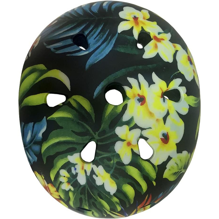 Дитячий мультиспортивний шолом Tropic Flower, захисний, для велосипеду, скейтборду та роликів