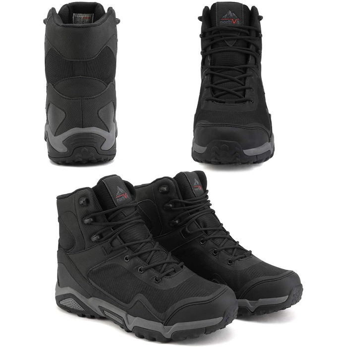 Чоловічі трекінгові черевики NORTIV 8, водонепроникні, чорні (44 EU)