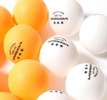 20 тенісних м'ячів для настільного тенісу, поліуретан 40+ якість, різні кольори, тренувальні м'ячі, високоякісні ABS-м'ячі, надзвичайно міцні для внутрішніх та зовнішніх столів для пінг-понгу, змагання та гри. 10 шт. білих + 10 шт. жовтих