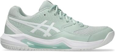 Жіночі тенісні кросівки ASICS Dedicate 8 Біло-срібні (37.5 EU, Lichen Rock White)