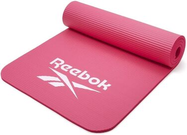 Reebok килимок для фітнесу 10 мм рожевий – нековзкий гімнастичний килимок з натурального каучуку, для йоги, тренувань та домашнього спорту
