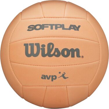 Волейбольний м'яч Wilson AVP Soft Play - Оранжевий/Західний (Смугастий)