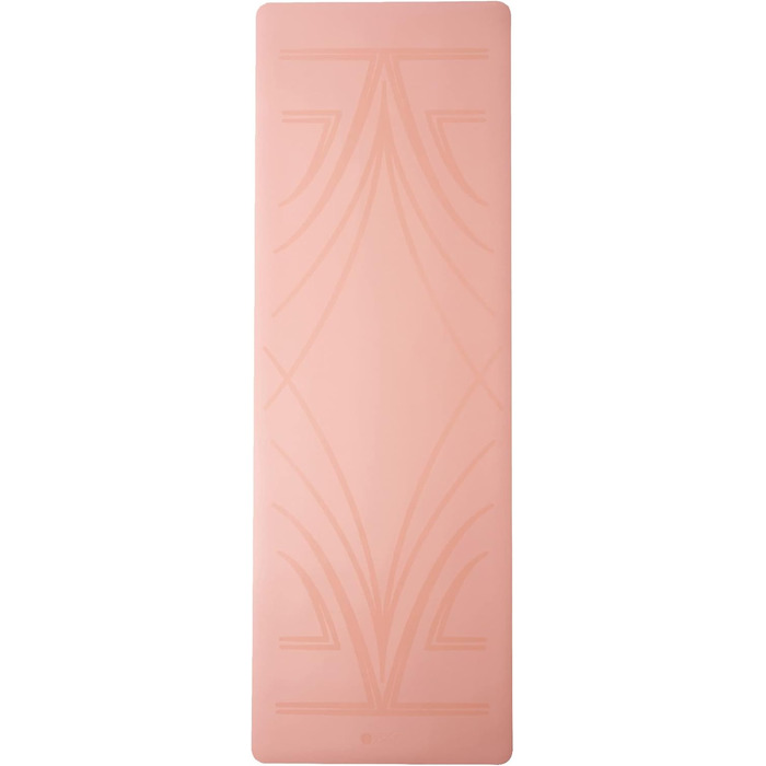 Еко-йога-мат Yoga Design Lab Infinity Diamond Align Coral 5 мм, антиковзкий, з ременем для перенесення