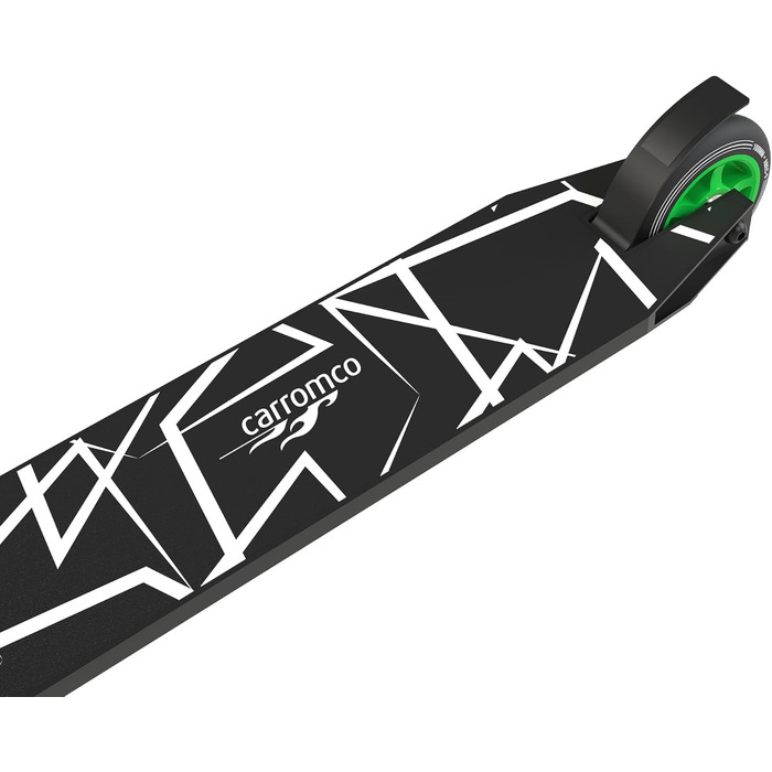 Трюковий самокат Carromco Action Rider 100 зелено-чорний, для скейтпарку, HIC-компресія