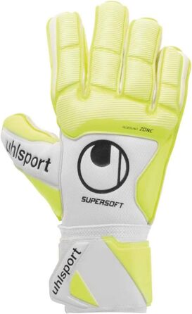 Воротарські рукавички Uhlsport Pure Alliance Supersoft для чоловіків, розмір 10, білі/жовті/чорні