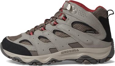 Черевики для ходьби Merrell Moab 3 Mid Wtrpf для хлопчиків (12 Wide Big Kid, Boulder Rot)