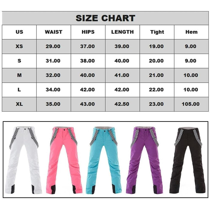 Штани для сноуборду та гірськолижного спорту ALSOGO: водонепроникні, вітронепроникні, з підтяжками, для жінок, зимові, знімні підтяжки, снігозахисний клапан, теплі, для активного відпочинку, синього кольору