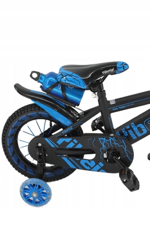 Дитячий велосипед 16 дюймів для хлопчика з кошиком, синій