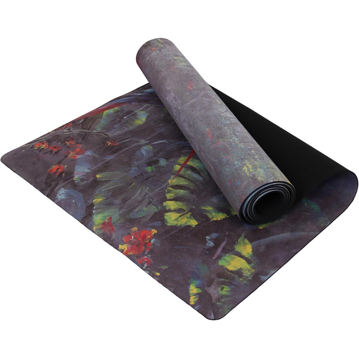 Йога-мат Yoga Design Lab Combo Jungle Harmony 3.5 мм, нековзкий, натуральний каучук, рушник 2-в-1, з ременем для перенесення, для інтенсивних тренувань