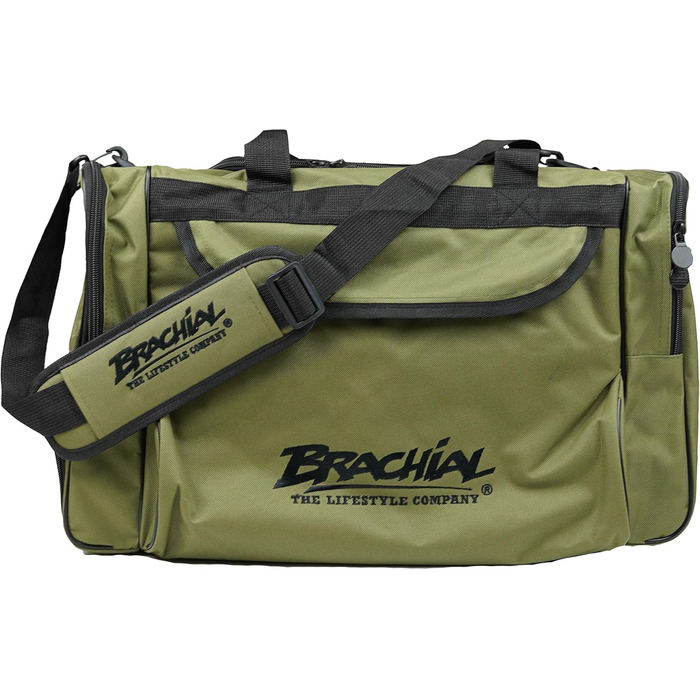 Чоловіча спортивна сумка Brachial Premium, водостійка, з відділенням для взуття та плечовим ременем, хакі, розмір M, для фітнесу та подорожей