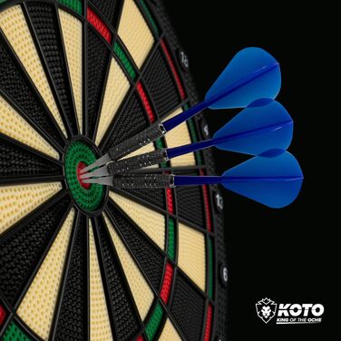 Електронна дартс-мішень KOTO Soft 590 з 6 дротиками, 32 ігри, 590 варіантів, 39x1,5x43,3 см