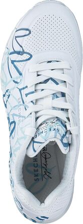 Кросівки жіночі Skechers UNO-Bright Air білі з серцем, 38 EU, Duraleather