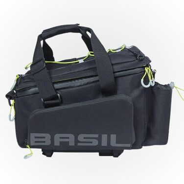 Велосумка Basil Miles XL MIK, водонепроникна, для багажника, з ручкою, 31×23×20 см, лайм