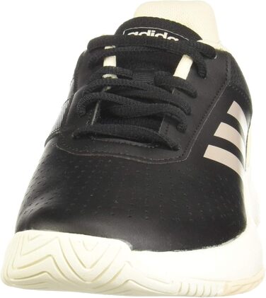 Жіночі фітнес-кеди Adidas Courtsmash, 38 EU, чорний, платина, лайм