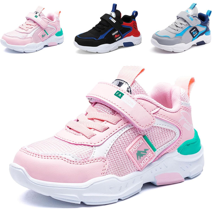 Дитячі кросівки Kinder: спортивні, легкі, дихаючі, для бігу та активного відпочинку. Унісекс, рожевий (29 EU)