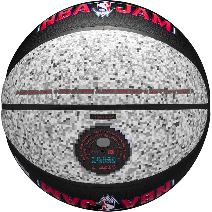 М'яч для баскетболу Wilson NBA Jam, для гри в приміщенні та на вулиці
