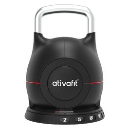 Гантелі ATIVAFIT 20 кг, 7-в-1, регульовані, з алюмінієвим грифом, швидка зміна ваги, фітнес для дому, тренування вдома